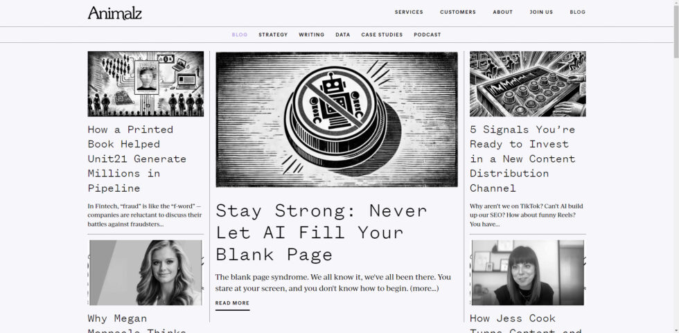 Top 21 Content Marketing Blogs To Follow In 2026 Animalz blog