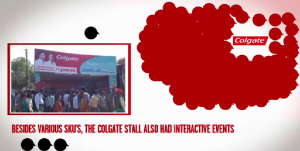 Colgate Leveraged Mobile Marketing To Reach 700K People By Spending Just $8000 Colgate booth