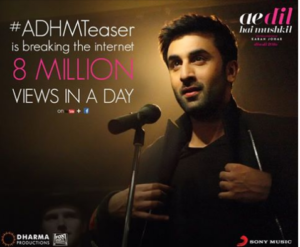 How Facebook Influences Movie Promotion And Its Success Ae dil hai mushkil_facebook advertising