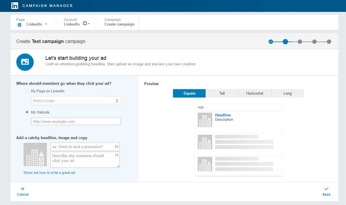 How To Create Linkedin Ads To Generate Sales? Create-a-text-ad linkedin ads