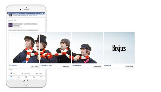 How To Run Carousel Ads With Perfection? Carousel ad examples - deezer