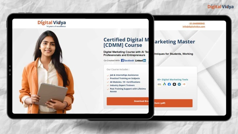 Digital Vidya Digital vidya social media marketing course