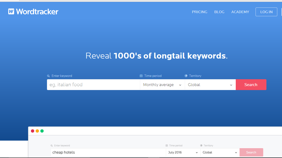Long Tail Keywords: A Key To Rank Higher Wordtracker keyword tool