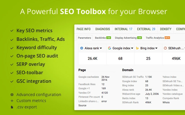 25 Best Google Chrome Extensions For Digital Marketers Seoquake