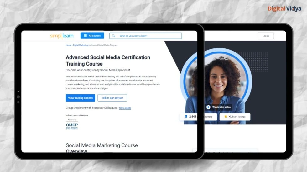 Simplilearn Advanced Smm Simplilearn advanced social media certification program