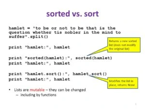 A Descriptive Guide On How To Use Sorted() And Sort() In Python Sorted () vs sort ()