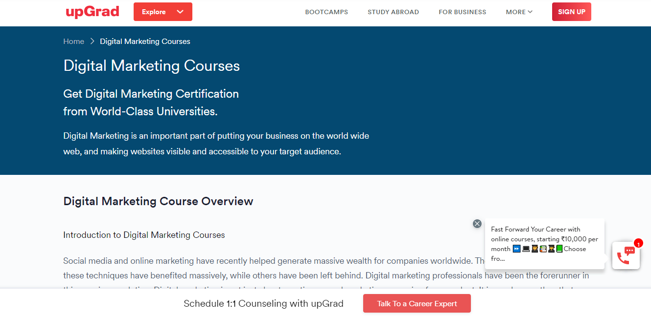 Digital Marketing Course After 12Th: The 2026 Career Guide (Fees, Salary &Amp; Jobs) Upgrad digital marketing course after 12th